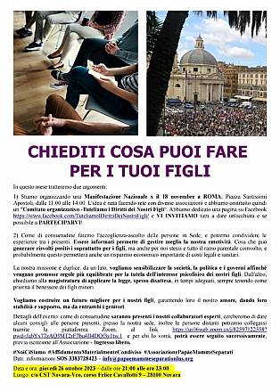 Chiediti cosa puoi fare  per i tuoi figli